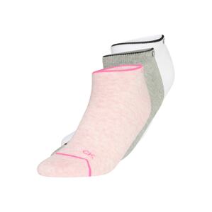 Calvin Klein Underwear Ponožky  růžový melír / bílá / šedý melír