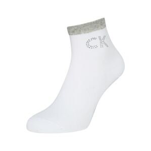 Calvin Klein Underwear Ponožky  bílá / šedý melír / stříbrná