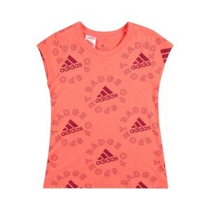 ADIDAS PERFORMANCE Funkční tričko  světle růžová / malinová