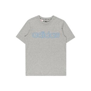 ADIDAS PERFORMANCE Funkční tričko  šedý melír / světlemodrá