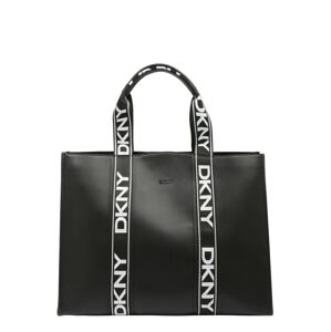 DKNY Nákupní taška 'CASSIE'  černá / bílá