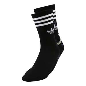 ADIDAS ORIGINALS Ponožky  černá / bílá / světle zelená / tmavě šedá
