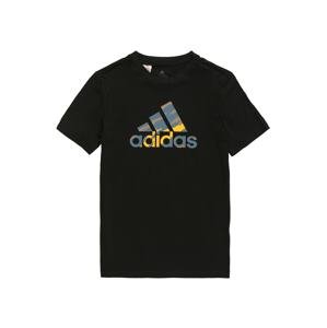 ADIDAS PERFORMANCE Funkční tričko  černá / modrá / hořčicová