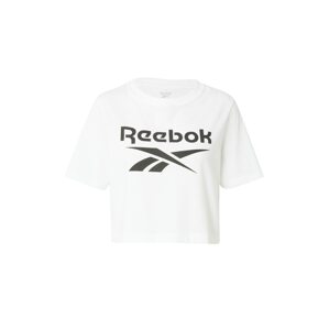 Reebok Sport Tričko  černá / bílá