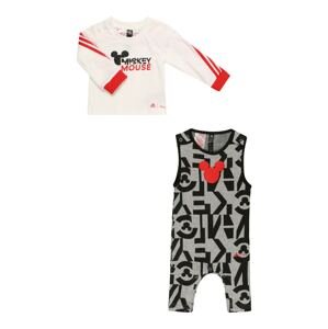 ADIDAS PERFORMANCE Sportovní oblečení  šedý melír / červená / bílá