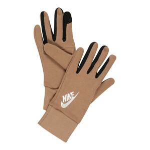 Nike Sportswear Prstové rukavice  černá / světle hnědá / bílá