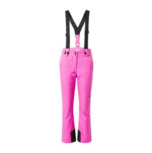 4F Outdoorové kalhoty  pink / černá