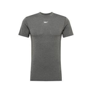 Reebok Sport Funkční tričko  šedý melír