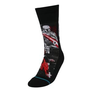 Stance Sportovní ponožky 'MANGA BOBA'  azurová modrá / světle šedá / červená / černá / bílá