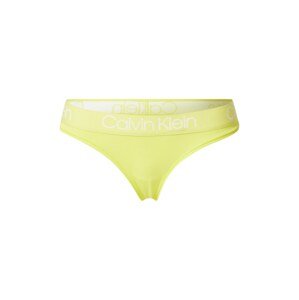 Calvin Klein Underwear Tanga 'THONG'  žlutá / bílá