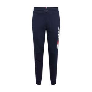 Tommy Sport Sportovní kalhoty  tmavě modrá / červená / bílá