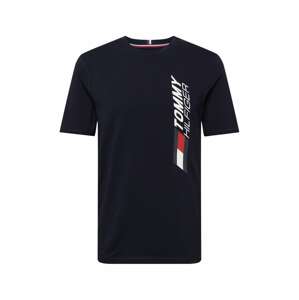 Tommy Sport Tričko  červená / bílá / tmavě modrá