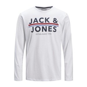 JACK & JONES Tričko 'Ron' modrá / kobaltová modř / červená / bílá