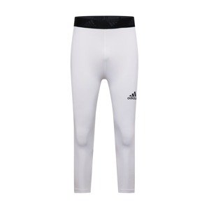 ADIDAS PERFORMANCE Sportovní kalhoty 'Techfit'  bílá / černá