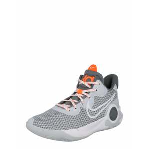 NIKE Sportovní boty 'KD Trey 5 IX'  bílá / šedá / světle šedá / tmavě oranžová