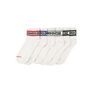 CONVERSE Ponožky  bílá / červená / modrá / šedá / černá