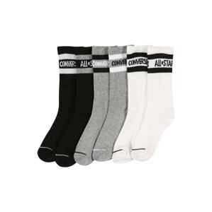 CONVERSE Ponožky  šedý melír / bílá / černá