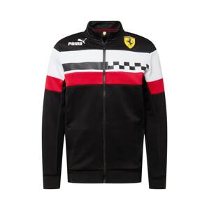 PUMA Sportovní bunda 'Scuderia Ferrari Race SDS'  černá / bílá / červená / žlutá