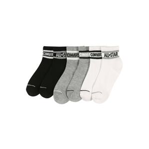 CONVERSE Ponožky  šedý melír / černá / bílá