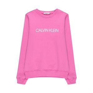 Calvin Klein Jeans Mikina  pink / bílá