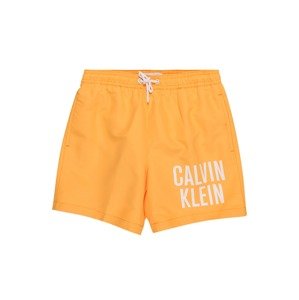 Calvin Klein Swimwear Plavecké šortky  jasně oranžová / bílá