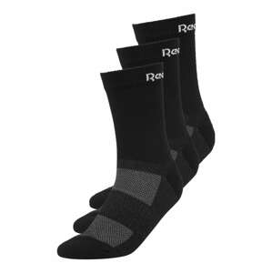 Reebok Sport Sportovní ponožky  černá / šedý melír / bílá