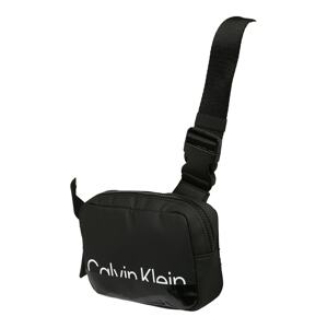 Calvin Klein Taška přes rameno 'SUMMER PROOF HARNESS'  černá / bílá