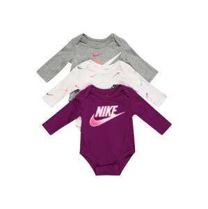 Nike Sportswear Dupačky/body  bílá / šedý melír / bobule / růžová / mix barev