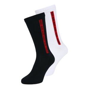 HUGO Ponožky  tmavě modrá / bílá / krvavě červená