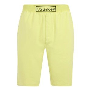 Calvin Klein Underwear Pyžamové kalhoty  citronová / černá