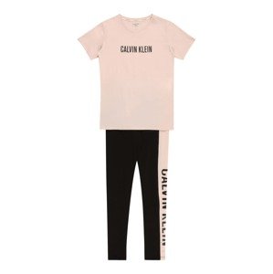 Calvin Klein Underwear Pyžamo  pudrová / černá