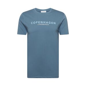 Lindbergh Tričko 'Copenhagen'  kouřově modrá / světlemodrá / bílá