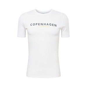 Lindbergh Tričko 'Copenhagen'  bílá / černá