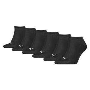 PUMA Sportovní ponožky  černá / bílá