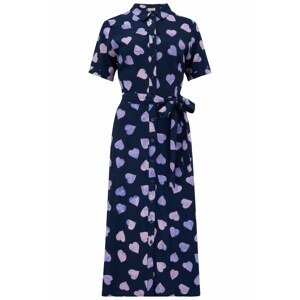 Sugarhill Brighton Košilové šaty ' LAURETTA HEART BATIK '  námořnická modř / mix barev
