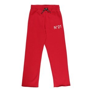 N°21 Kalhoty  červená / bílá