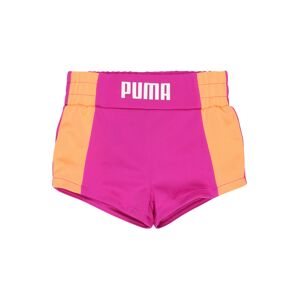 PUMA Sportovní kalhoty 'Runtrain'  orchidej / oranžová / bílá