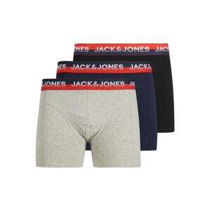 JACK & JONES Boxerky 'REWIND'  námořnická modř / šedý melír / červená / černá / bílá