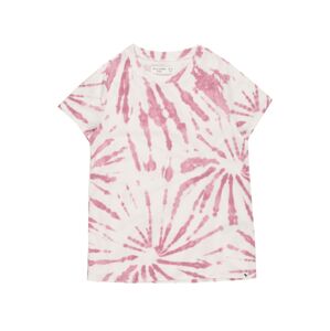 Abercrombie & Fitch Tričko pink / bílá