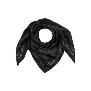 Calvin Klein Šátek  tmavě šedá / černá