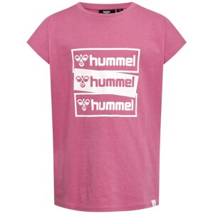 Hummel Tričko  bílá / světle růžová