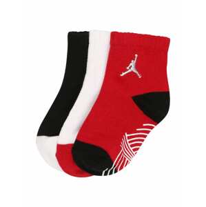 Jordan Ponožky  červená / černá / bílá