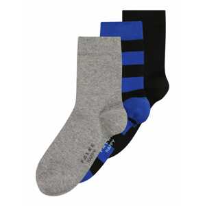 FALKE Ponožky  modrá / šedý melír / černá