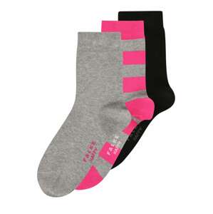FALKE Ponožky  šedý melír / světle růžová / černá / bílá