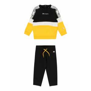 Champion Authentic Athletic Apparel Joggingová souprava  černá / bílá / žlutá