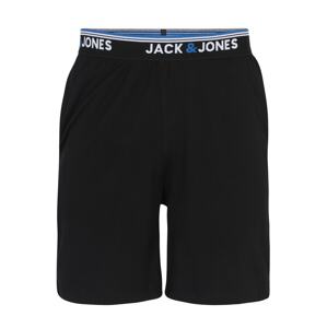 JACK & JONES Kalhoty 'RON'  světlemodrá / černá / bílá
