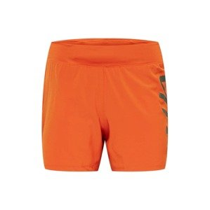 UNDER ARMOUR Sportovní kalhoty 'Speedpocket'  oranžová / stříbrně šedá