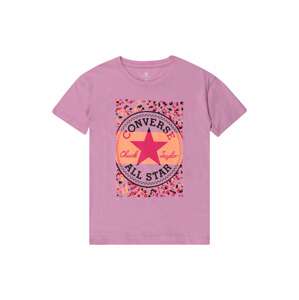 CONVERSE Tričko 'BOYFRIEND'  oranžová / pink / fuchsiová / černá