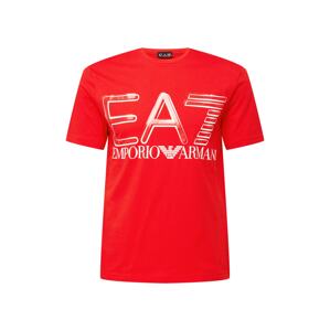EA7 Emporio Armani Tričko  červená / bílá