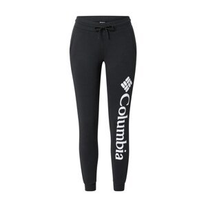 COLUMBIA Sportovní kalhoty  černá / bílá